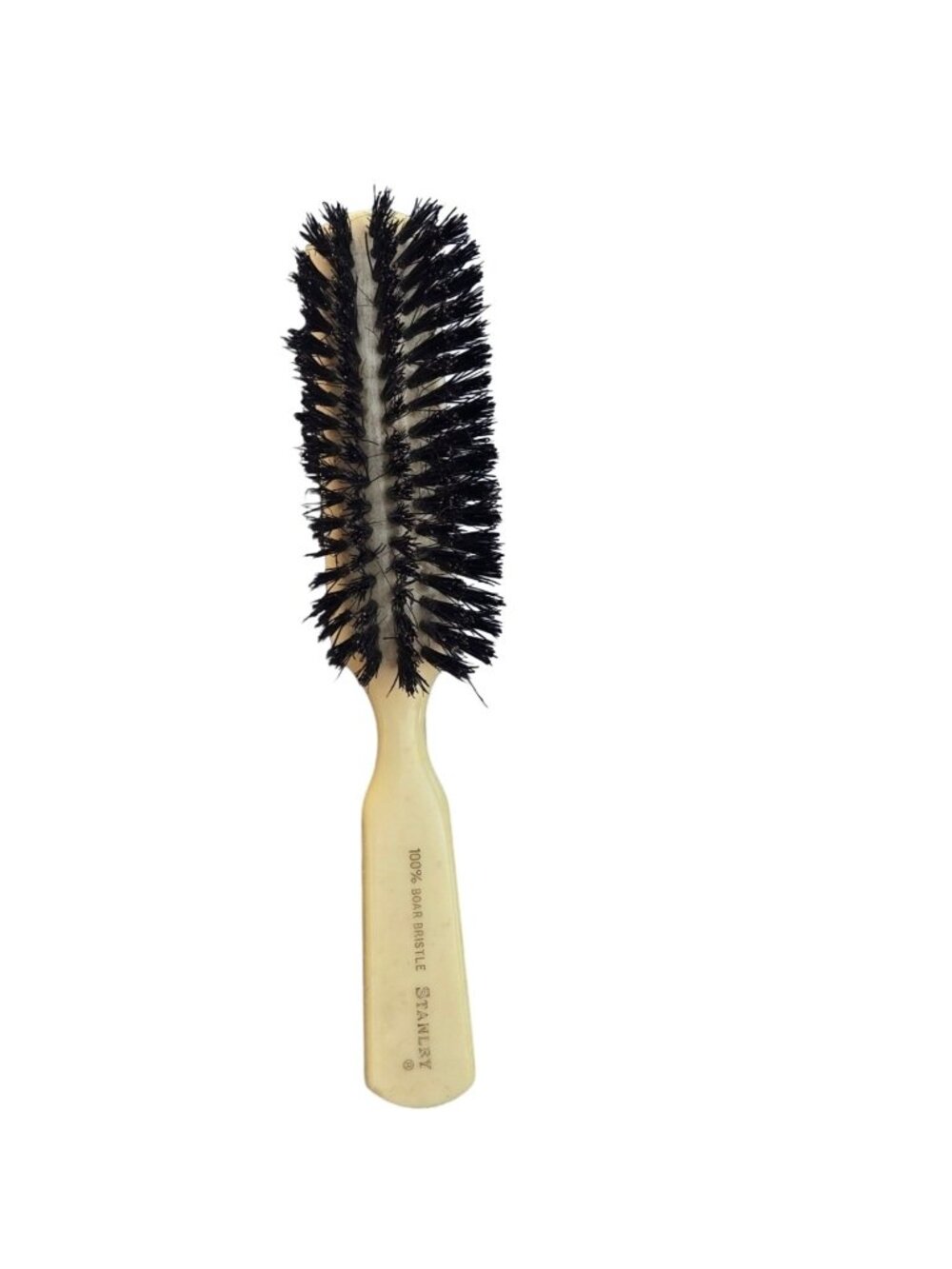 Vintage Stanley 100% Boar Bristle Hair Brush Retro Salon Beauty Product